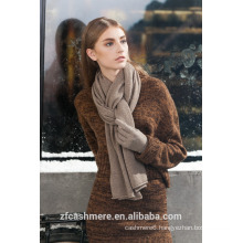 2015 hot selling plain knitting cashmere scarf